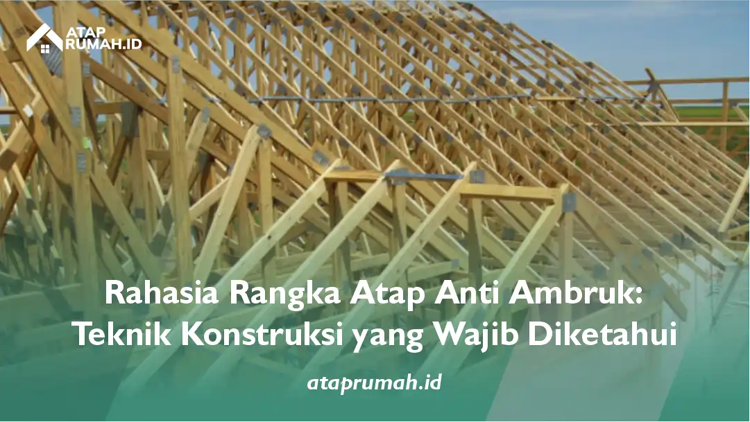 Rahasia Rangka Atap Anti Ambruk: Teknik Konstruksi yang Wajib Diketahui