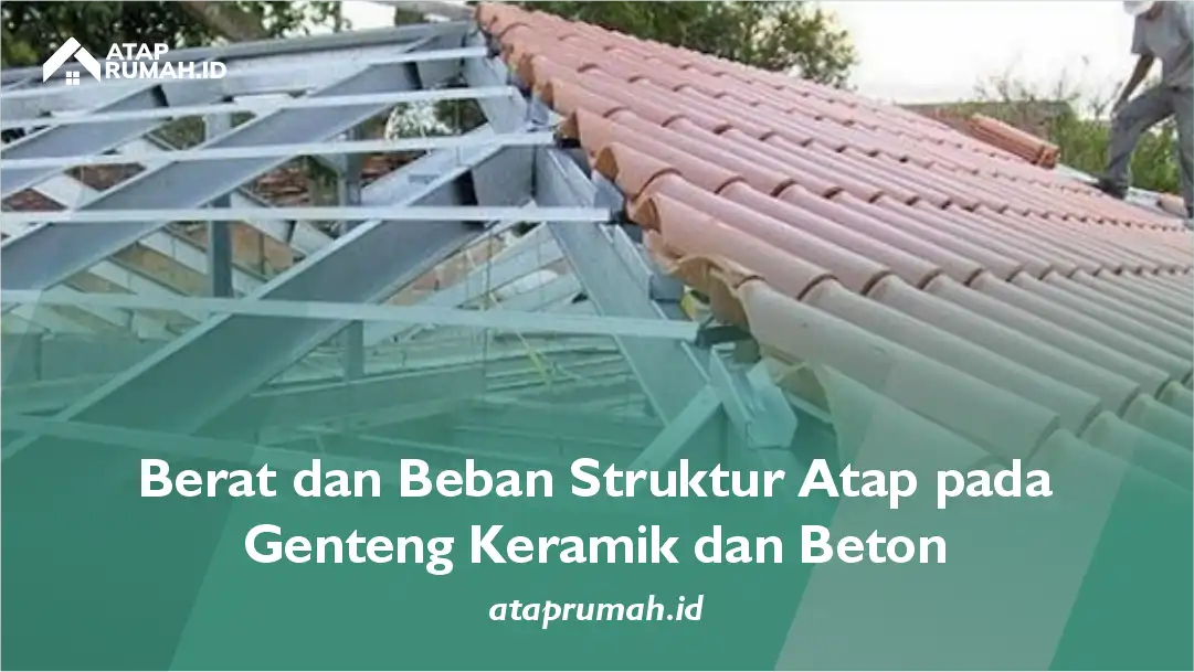 Berat dan Beban Struktur Atap pada Genteng Keramik dan Beton