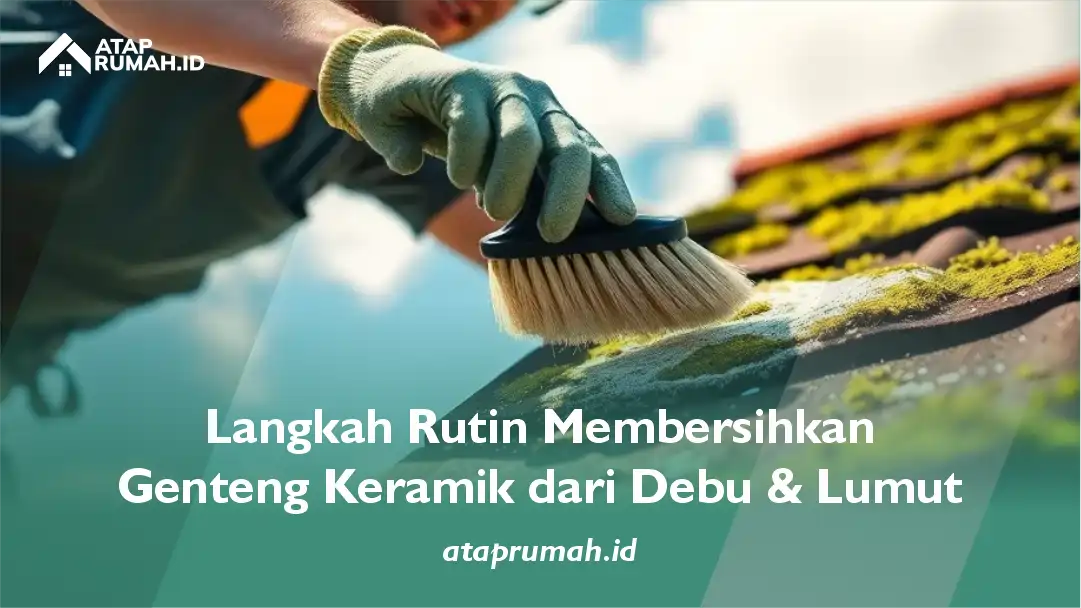 Langkah Rutin Membersihkan Genteng Keramik dari Debu dan Lumut