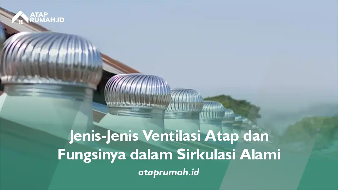 Jenis-Jenis Ventilasi Atap dan Fungsinya dalam Sirkulasi Alami