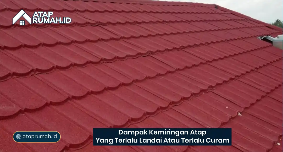 Dampak Kemiringan Atap yang Terlalu Landai atau Terlalu Curam