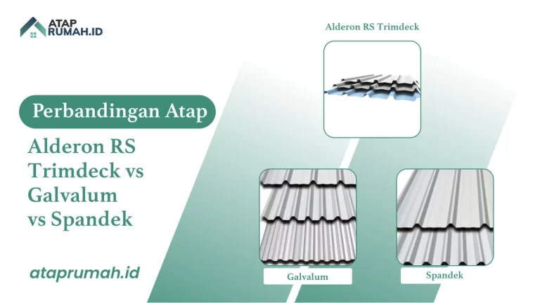 Perbandingan Atap Alderon RS Trimdeck vs Galvalum vs Spandek