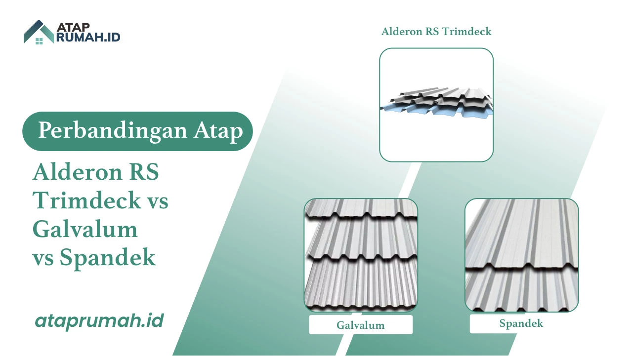 Perbandingan Atap Alderon RS Trimdeck vs Galvalum vs Spandek