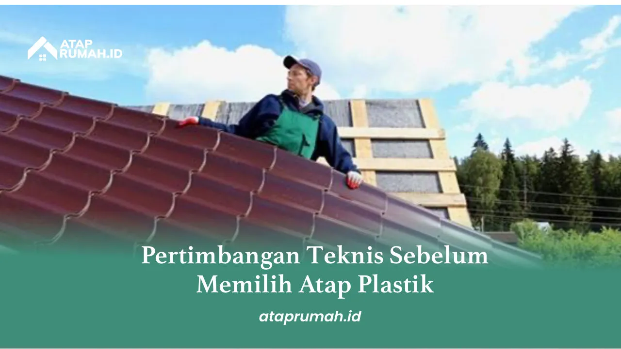 Pertimbangan Teknis Sebelum Memilih Atap Plastik