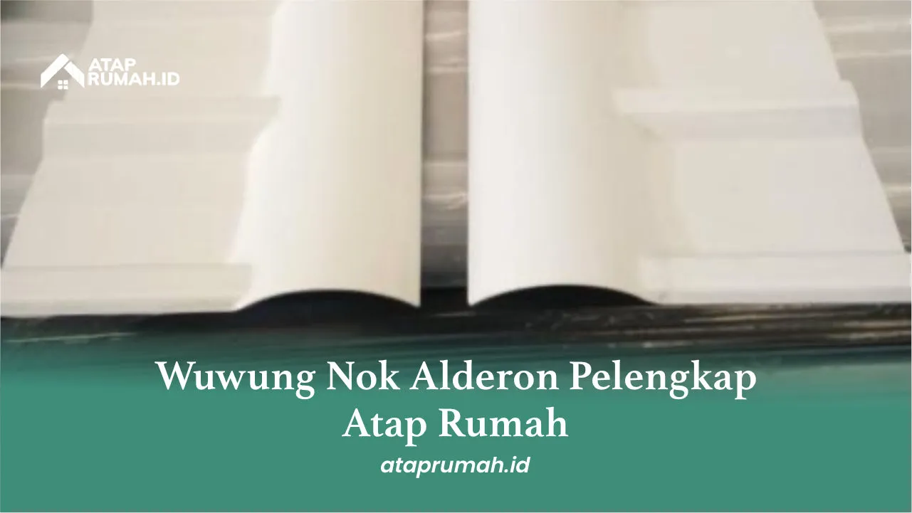 Wuwung Nok Alderon Pelengkap Atap Rumah
