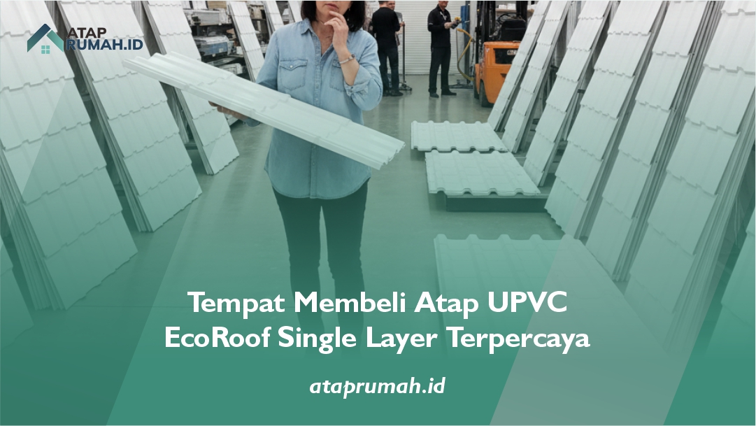 Tempat Membeli Atap UPVC EcoRoof Single Layer Terpercaya
