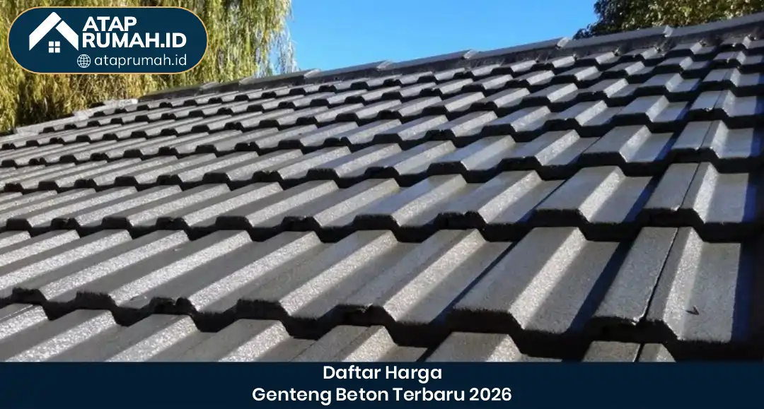 1. Daftar Harga Genteng Beton Terbaru 2026