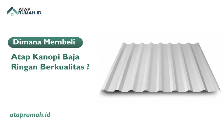 Harga Kanopi Baja Ringan Per M2 Lengkap dengan Rangkanya