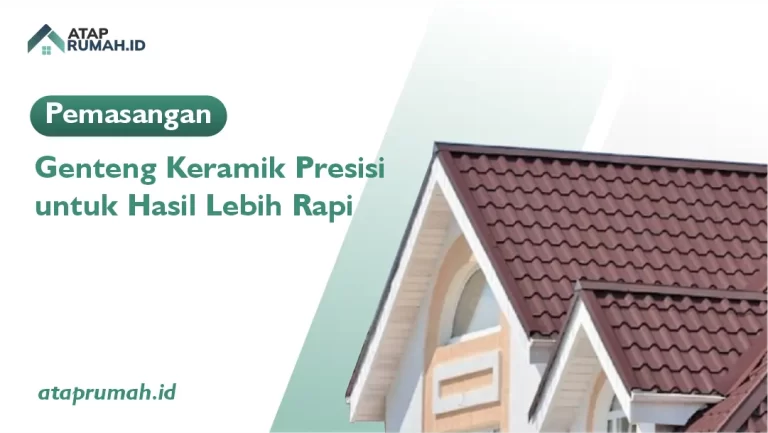 Pemasangan Genteng Keramik Presisi untuk Hasil Lebih Rapi
