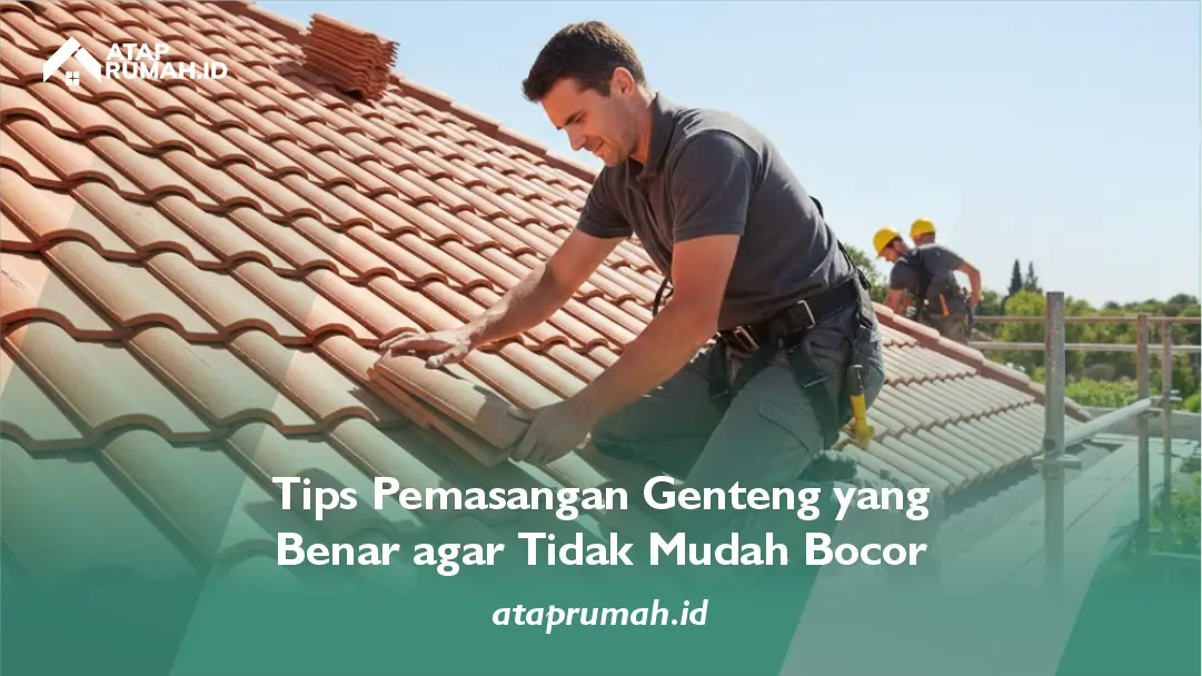 Tips Pemasangan Genteng yang Benar agar Tidak Mudah Bocor