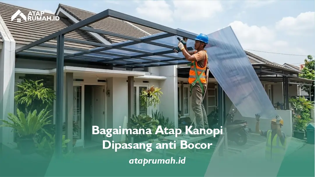 Bagaimana Atap Kanopi Dipasang anti Bocor