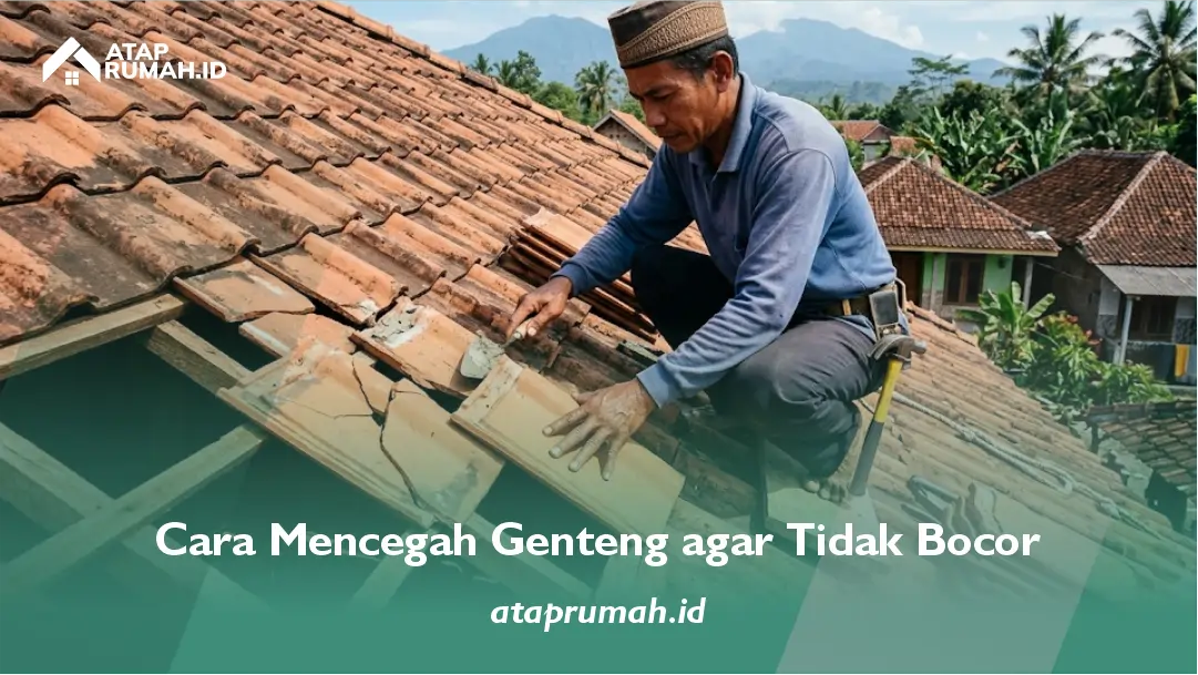 Cara Mencegah Genteng agar Tidak Bocor