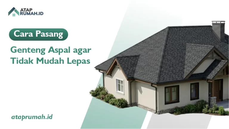 Cara Pasang Genteng Aspal agar Tidak Mudah Lepas