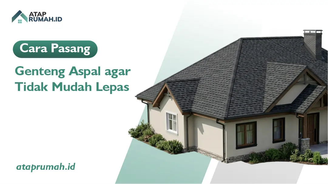 Cara Pasang Genteng Aspal agar Tidak Mudah Lepas