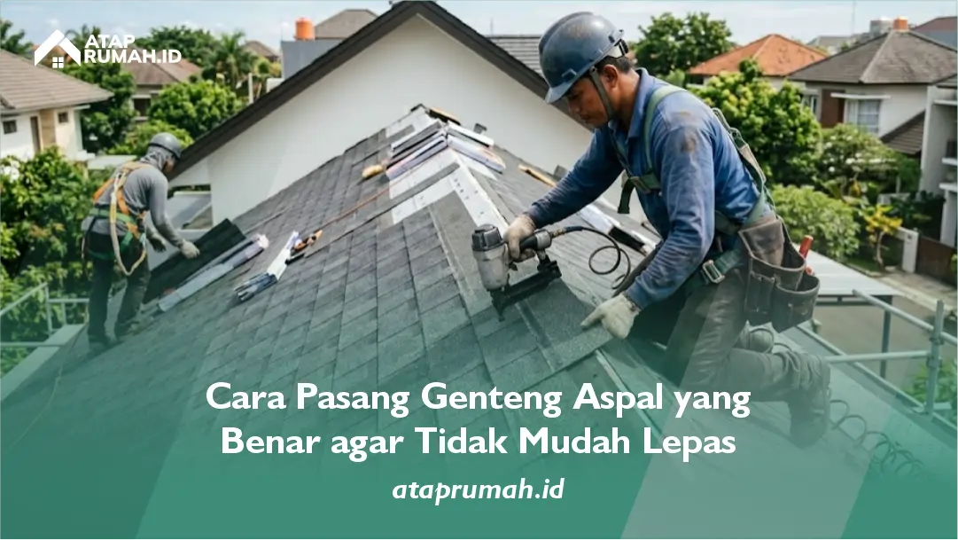 Cara Pasang Genteng Aspal yang Benar agar Tidak Mudah Lepas