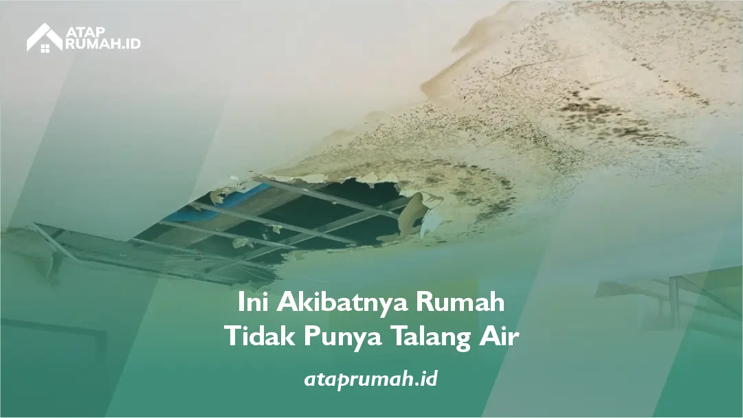 Ini Akibatnya Rumah Tidak Punya Talang Air