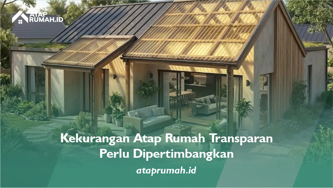 Kekurangan Atap Rumah Transparan Perlu Dipertimbangkan