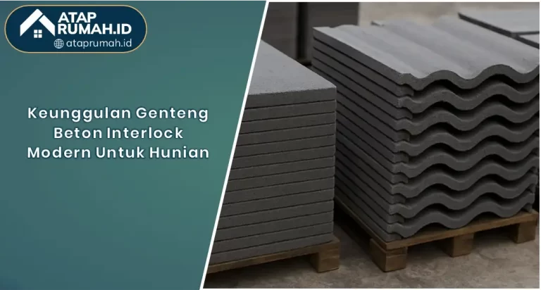 Keunggulan Genteng Beton Interlock Modern untuk Hunian