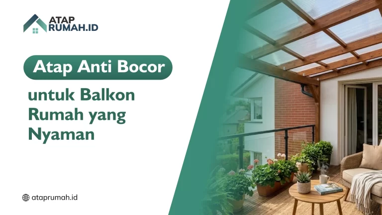 Atap Anti Bocor untuk Balkon Rumah yang Nyaman