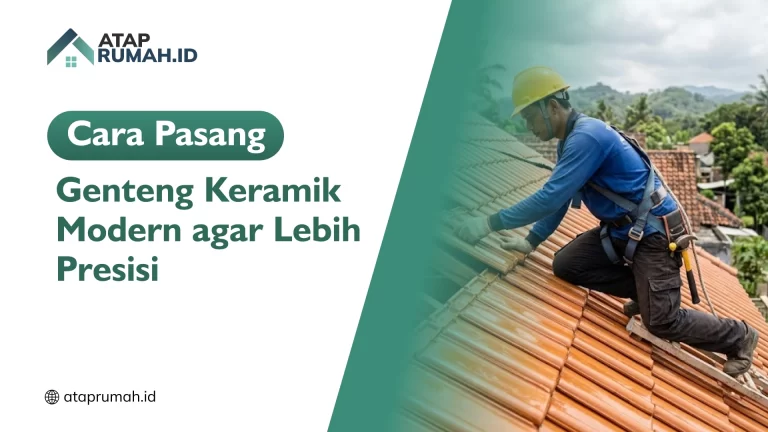 Cara Pasang Genteng Keramik Modern agar Lebih Presisi