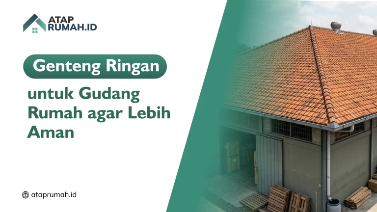 Genteng Ringan untuk Gudang Rumah agar Lebih Aman