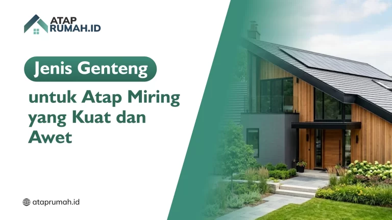 Jenis Genteng untuk Atap Miring yang Kuat dan Awet