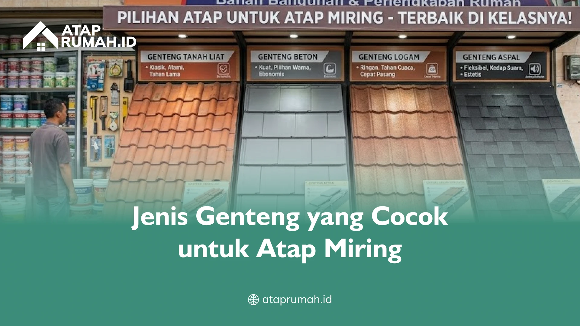 Jenis Genteng yang Cocok untuk Atap Miring