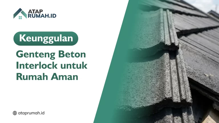 Keunggulan Genteng Beton Interlock untuk Rumah Aman