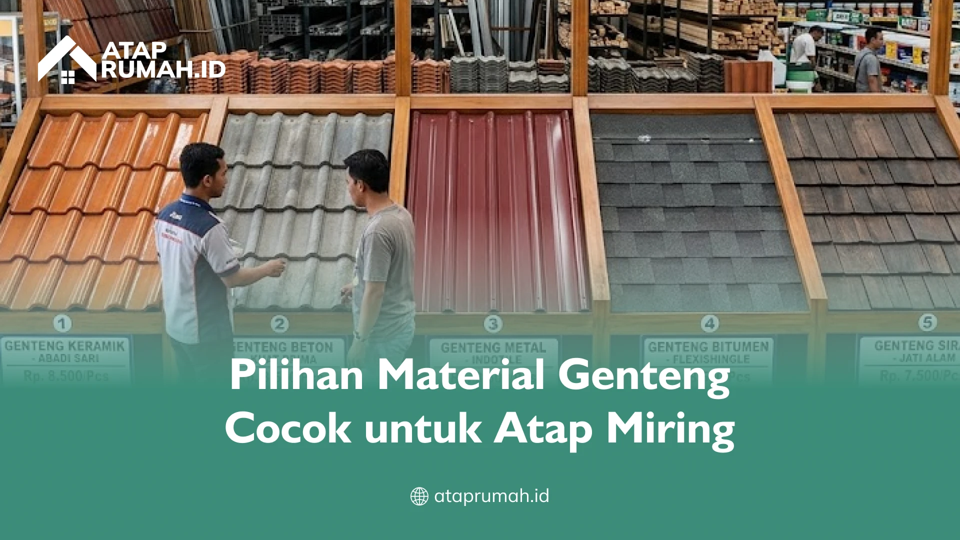 Pilihan Material Genteng Cocok untuk Atap Miring