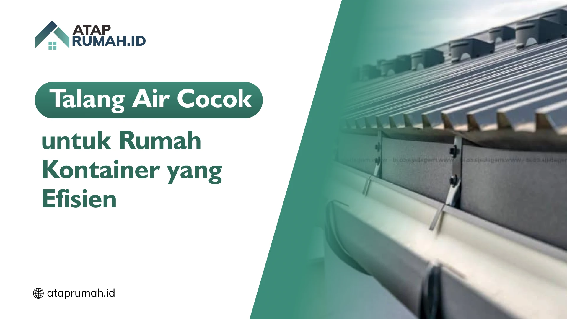 Talang Air Cocok untuk Rumah Kontainer yang Efisien