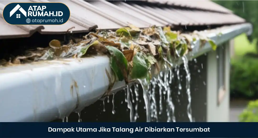 04 Dampak Utama Jika Talang Air Dibiarkan Tersumbat