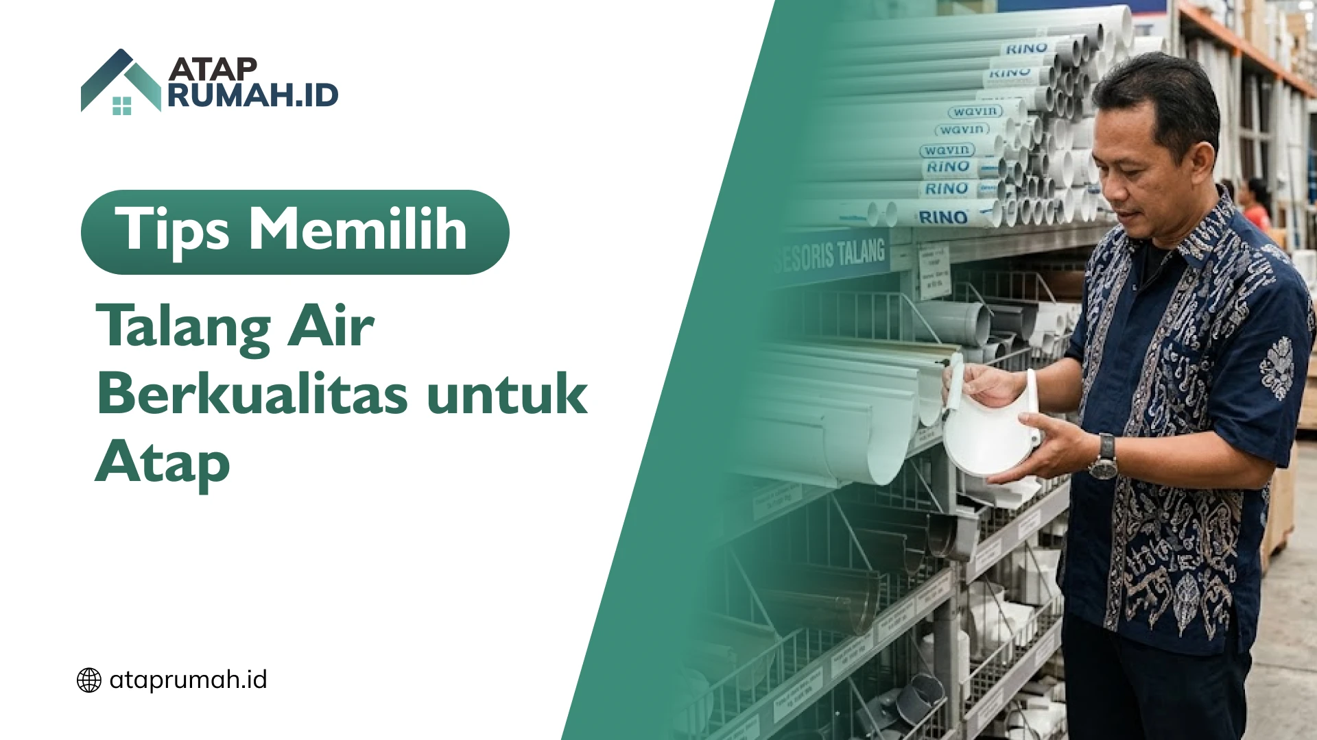 Tips Memilih Talang Air Berkualitas untuk Atap