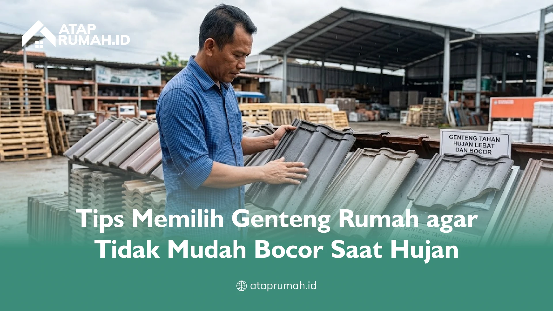 Tips Memilih Genteng Rumah agar Tidak Mudah Bocor Saat Hujan
