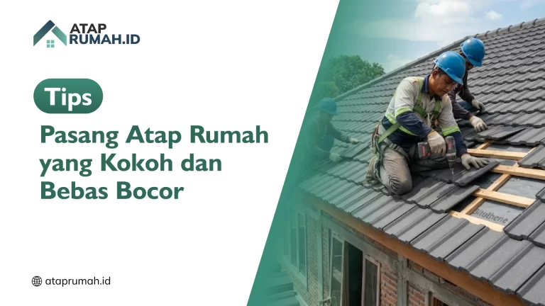 Tips Pasang Atap Rumah yang Kokoh dan Bebas Bocor