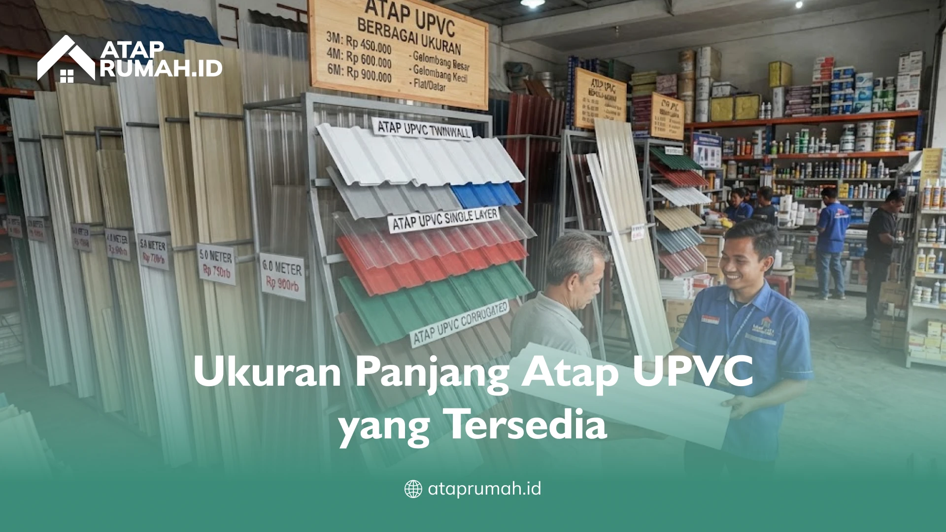 Ukuran Panjang Atap UPVC yang Tersedia