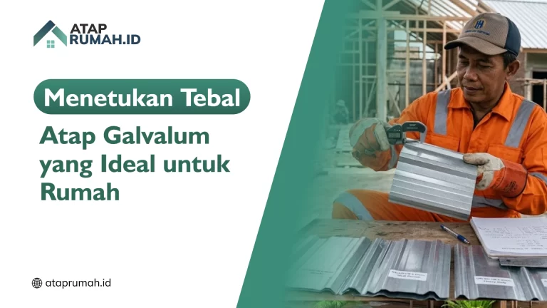 Menetukan Tebal Atap Galvalum yang Ideal untuk Rumah